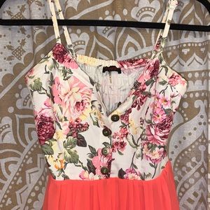 High- low floral dress